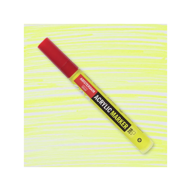 Talens Amsterdam akril filctoll, M, 256 - reflex yellow