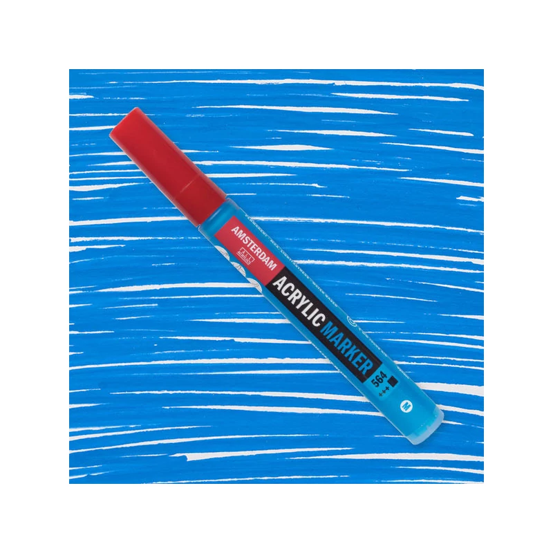 Talens Amsterdam akril filctoll, M, 564 - brillant blue