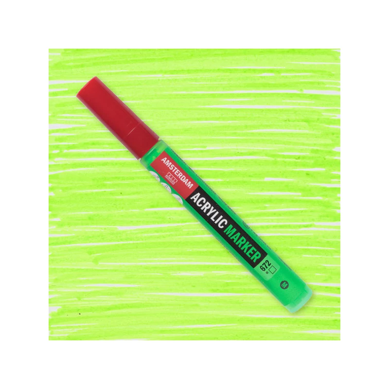 Talens Amsterdam akril filctoll, M, 672 - reflex green