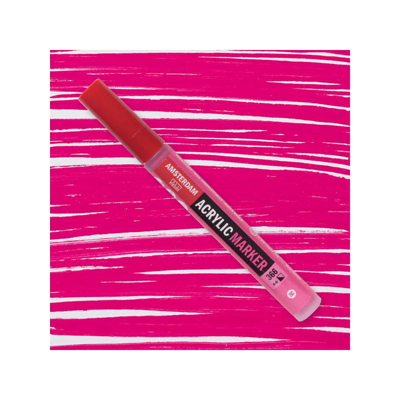 Talens Amsterdam akril filctoll, M, 366 - quinacridone rose
