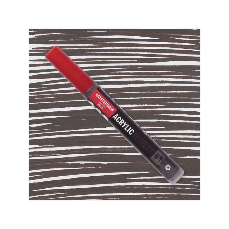 Talens Amsterdam akril filctoll, M, 409 - burnt umber
