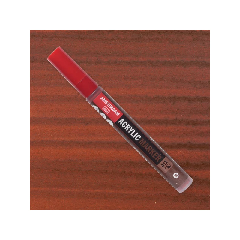 Talens Amsterdam akril filctoll, M, 411 - burnt sienna