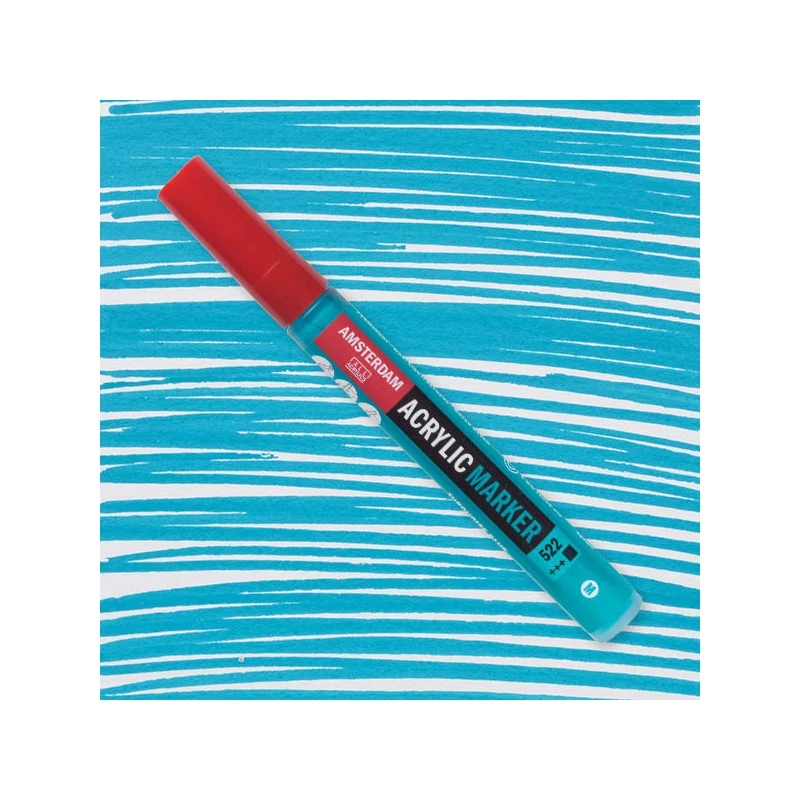 Talens Amsterdam akril filctoll, M, 522 - turquoise blue