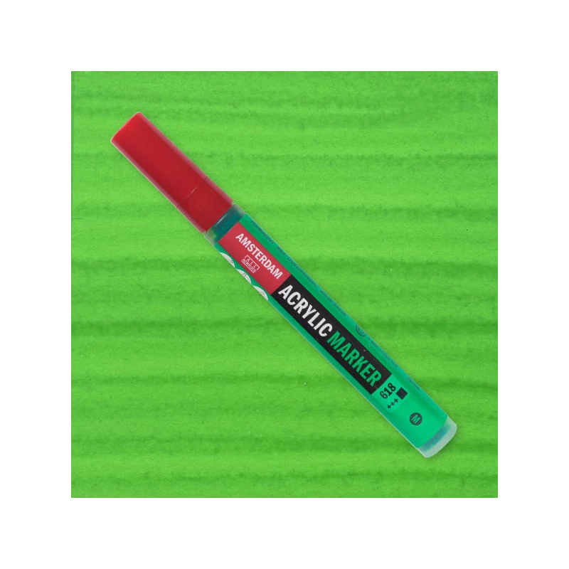 Talens Amsterdam akril filctoll, M, 618 - permanent green light
