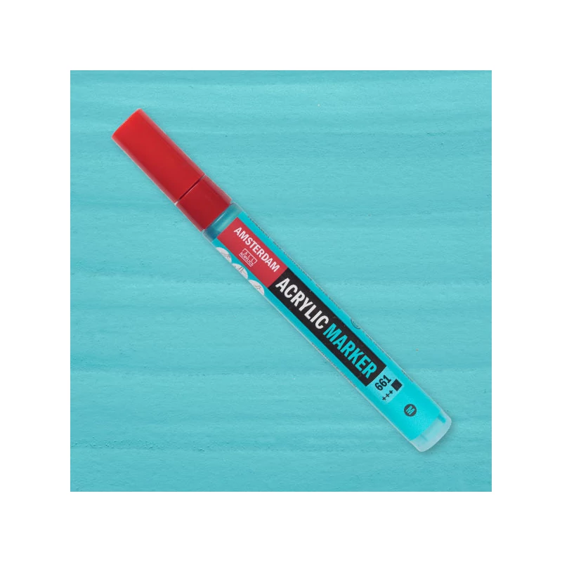 Talens Amsterdam akril filctoll, M, 661 - turquoise green