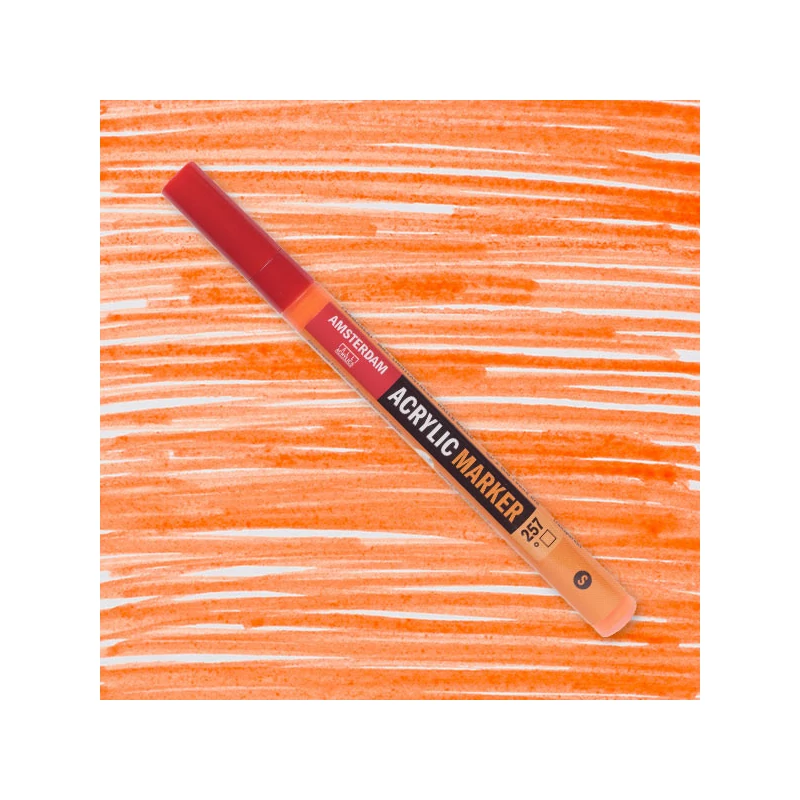 Talens Amsterdam akril filctoll, S, 257 - reflex orange