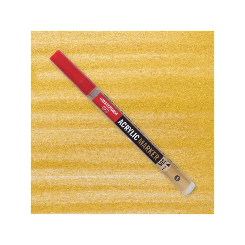 Talens Amsterdam akril filctoll, S, 802 - light gold