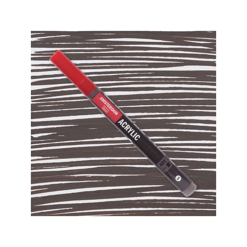 Talens Amsterdam akril filctoll, S, 409 - burnt umber