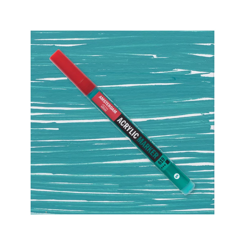 Talens Amsterdam akril filctoll, S, 619 - permanent green deep