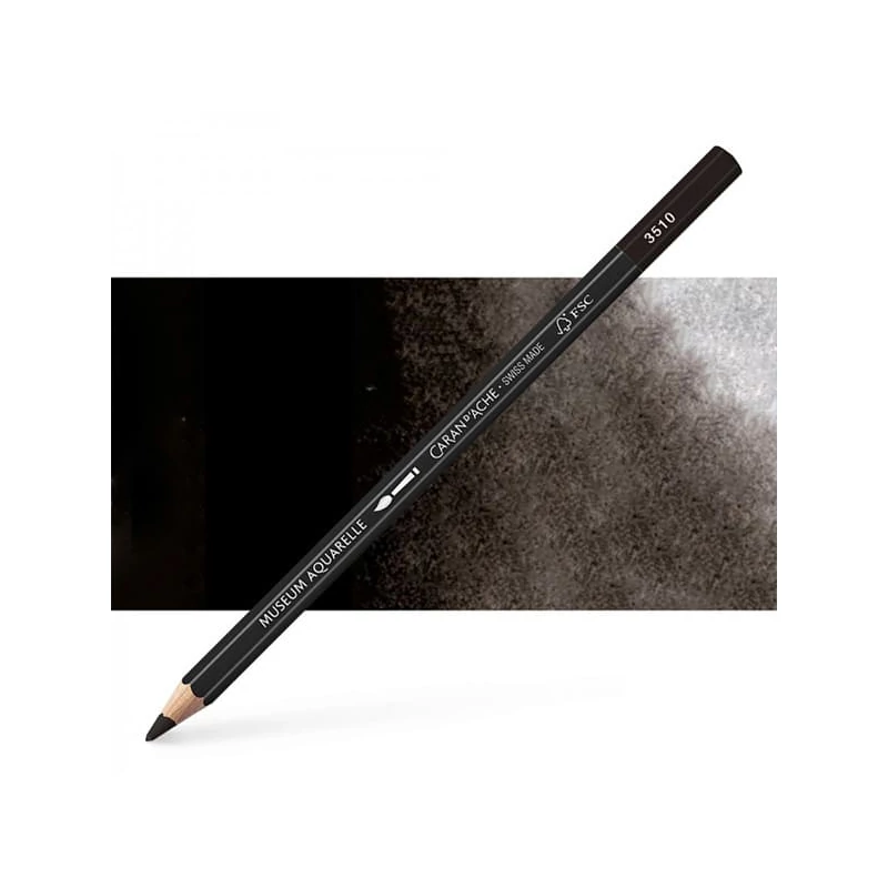 Caran d'Ache Museum akvarel olovka - 496, ivory black