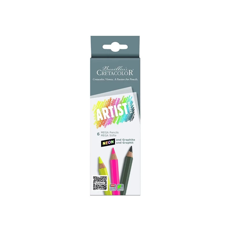 Cretacolor Artist Studio Mega set olovaka, 6 kom., neon + grafit