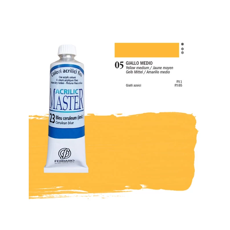 Ferrario Master akrilna boja, 60 ml - 05, yellow middle