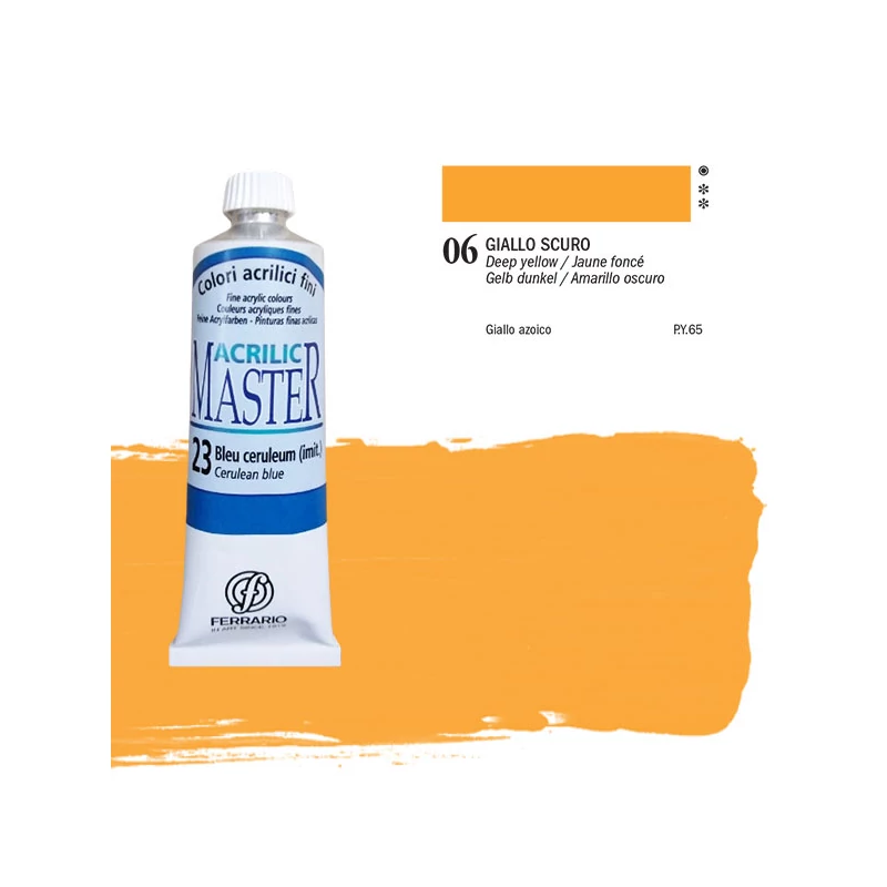 Ferrario Master akrilna boja, 60 ml - 06, deep yellow