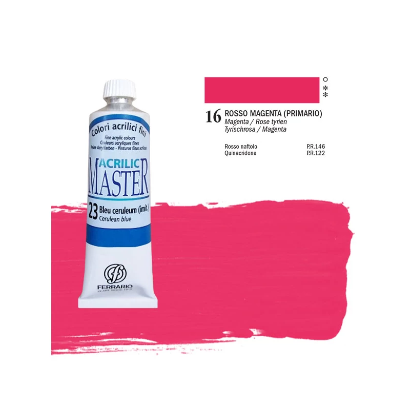 Ferrario Master akrilna boja, 60 ml - 16, tyrian rose