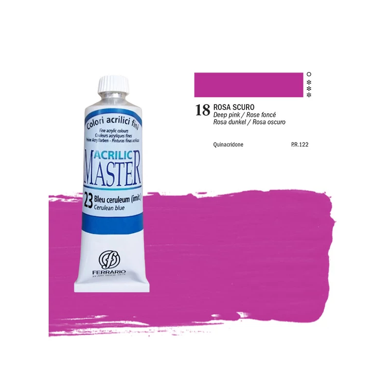 Ferrario Master akrilna boja, 60 ml - 18, deep pink