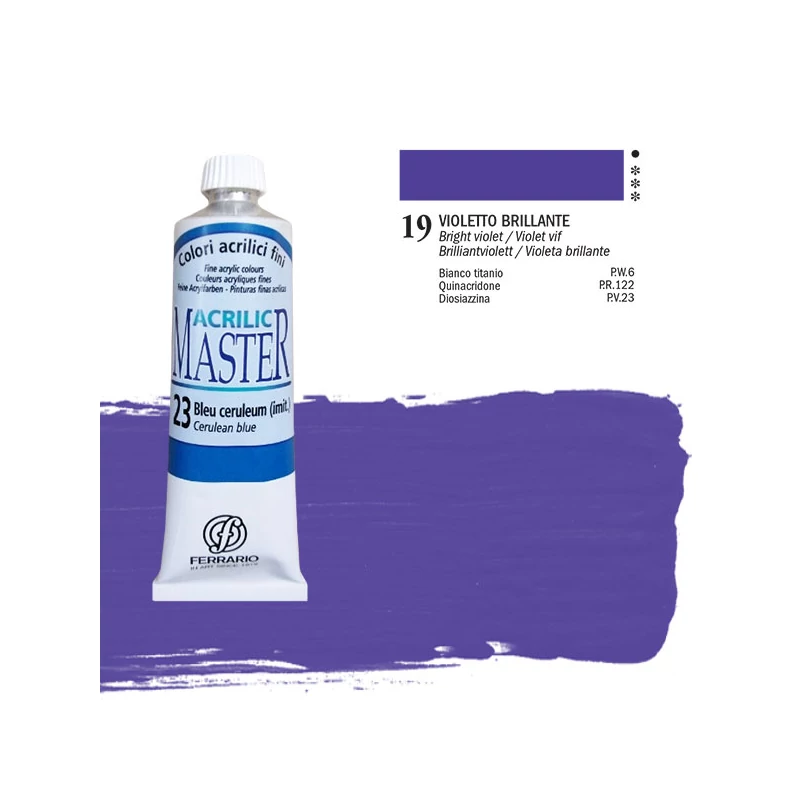 Ferrario Master akrilna boja, 60 ml - 19, bright violet