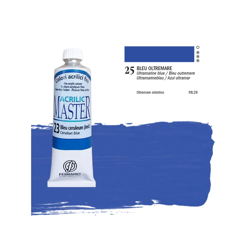 Ferrario Master akrilna boja, 60 ml - 25, ultramarine blue