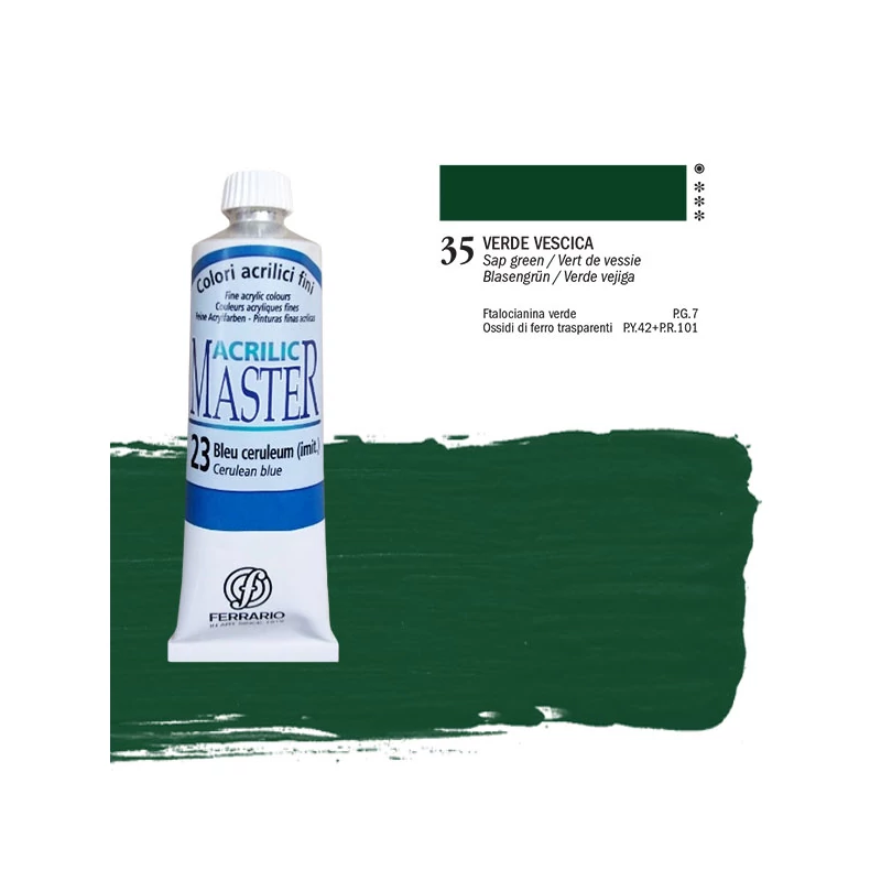 Ferrario Master akrilna boja, 60 ml - 35, sap green