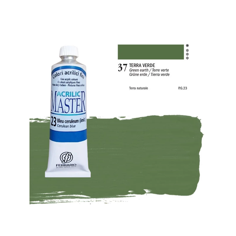 Ferrario Master akrilna boja, 60 ml - 37, green earth