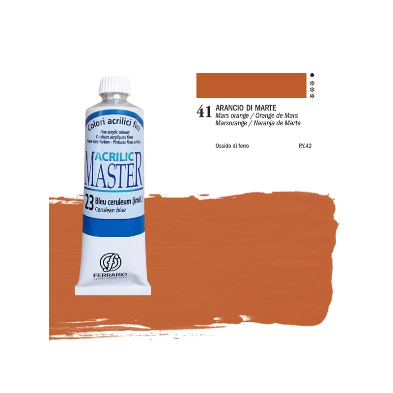 Ferrario Master akrilna boja, 60 ml - 41, mars orange
