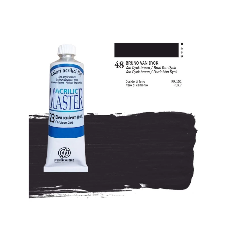 Ferrario Master akrilna boja, 60 ml - 48, vandyck brown