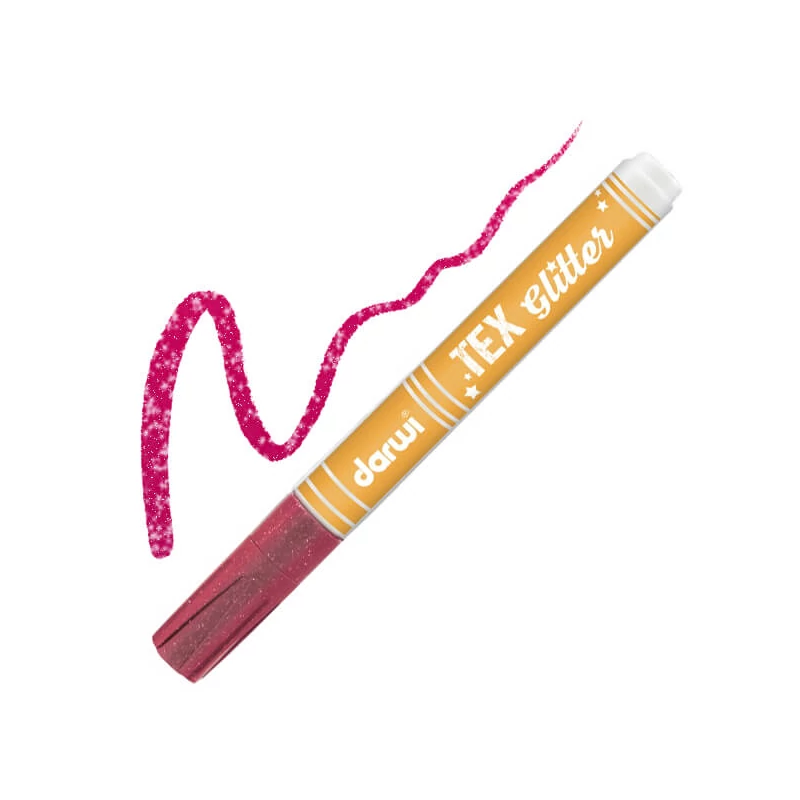 Darwi Tex Glitter tekstilni filc za tamni materijal - karmin
