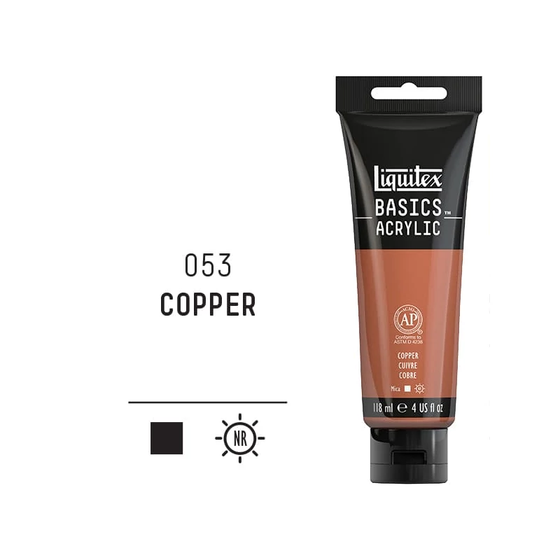 Liquitex Basics akrilna boja, 118 ml - 053, copper
