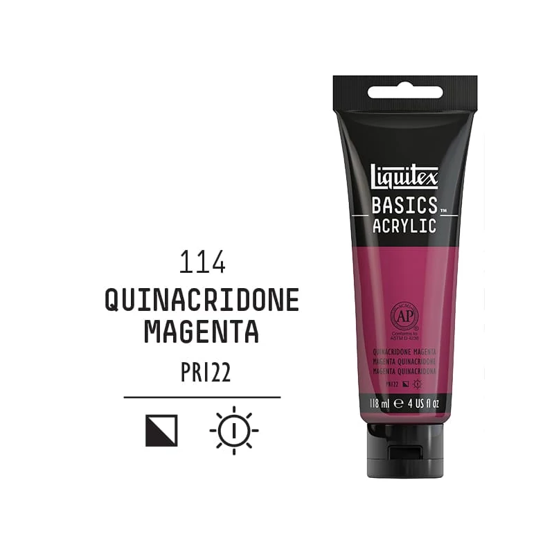 Liquitex Basics akrilna boja, 118 ml - 114, magenta quinacridone