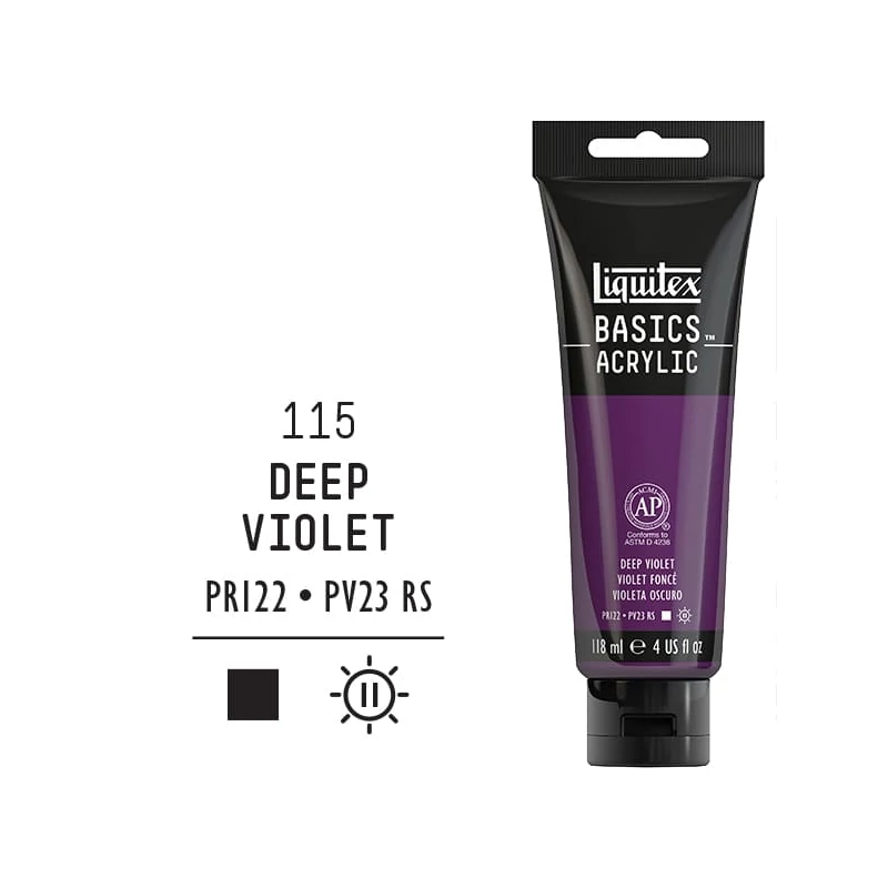 Liquitex Basics akrilna boja, 118 ml - 115, violet deep