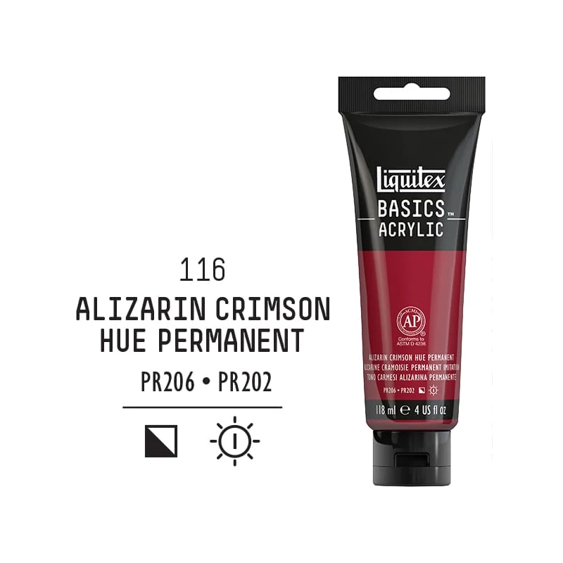 Liquitex Basics akrilna boja, 118 ml - 116, alizarin crimson hue permanent