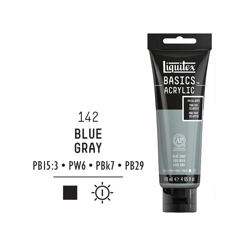 Liquitex Basics akrilna boja, 118 ml - 142, blue gray