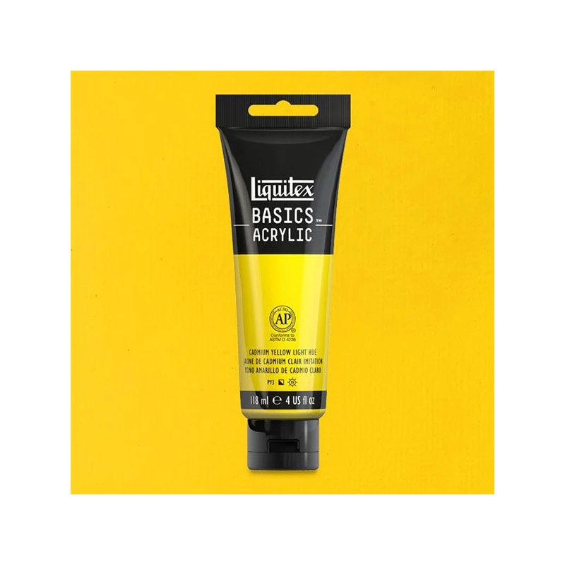 Liquitex Basics akrilna boja, 118 ml - 159, cadmium yellow light hue