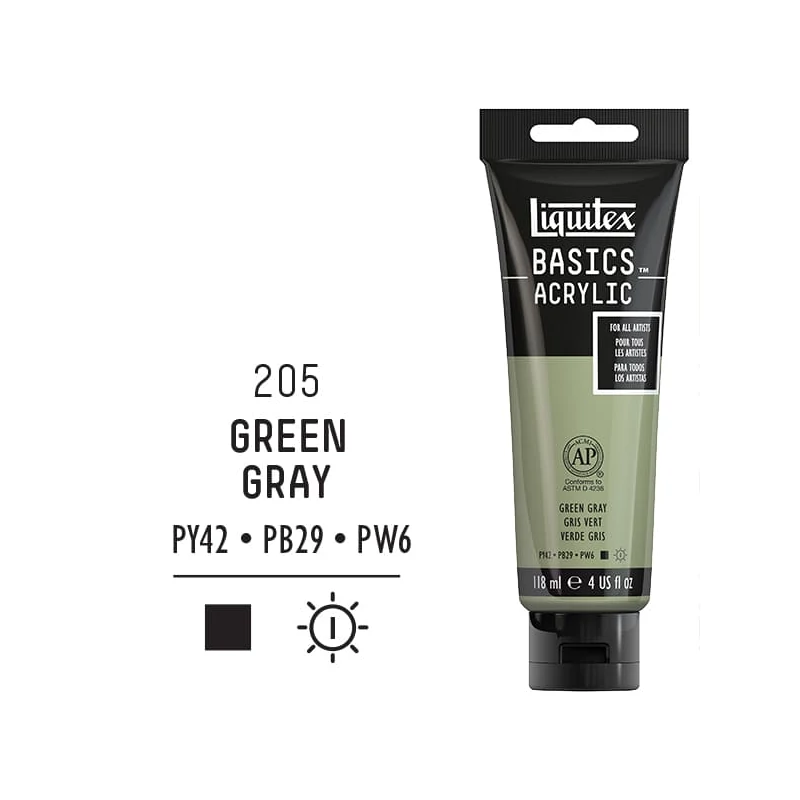 Liquitex Basics akrilna boja, 118 ml - 205, green gray