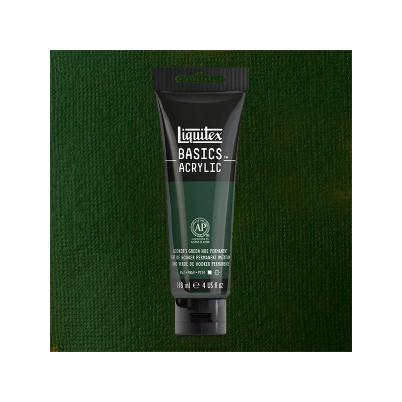 Liquitex Basics akrilna boja, 118 ml - 224, hooker's green hue permanent