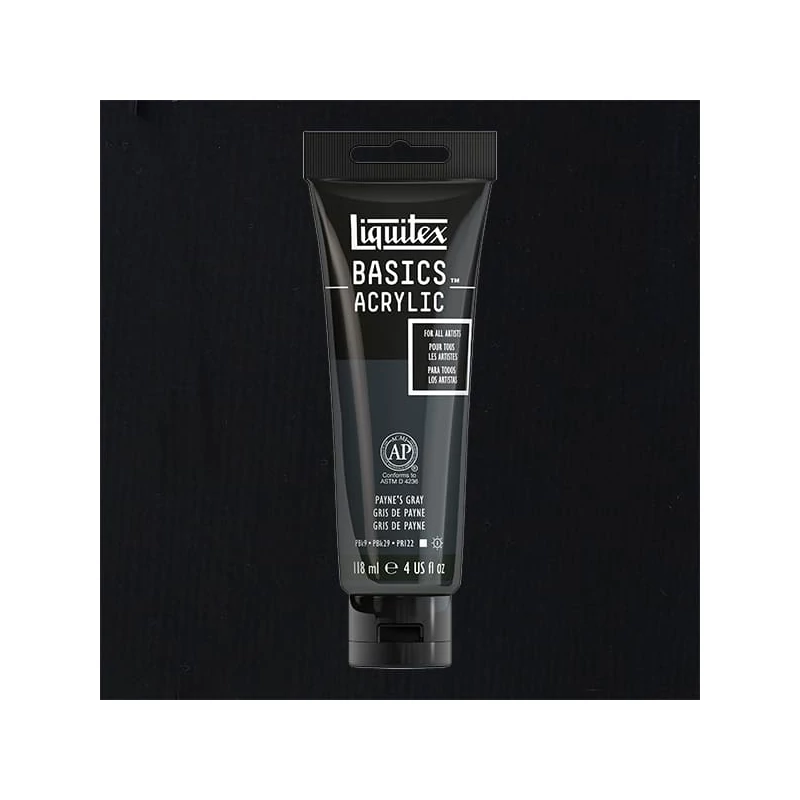 Liquitex Basics akrilna boja, 118 ml - 310, payne's gray
