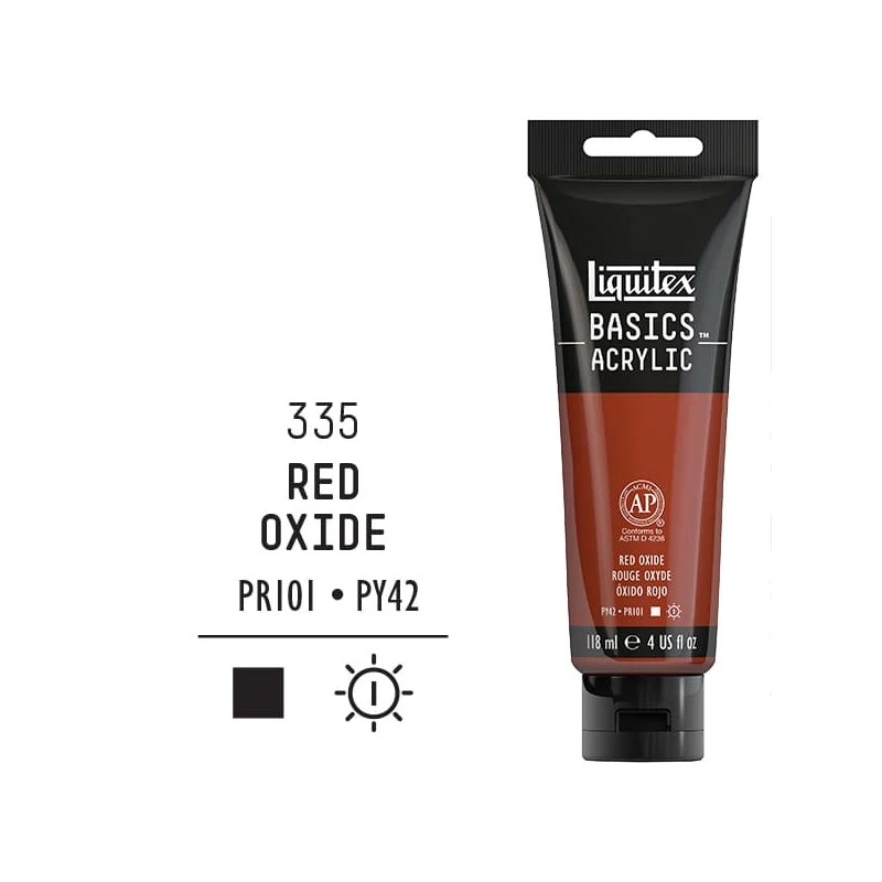 Liquitex Basics akrilna boja, 118 ml - 335, red oxide