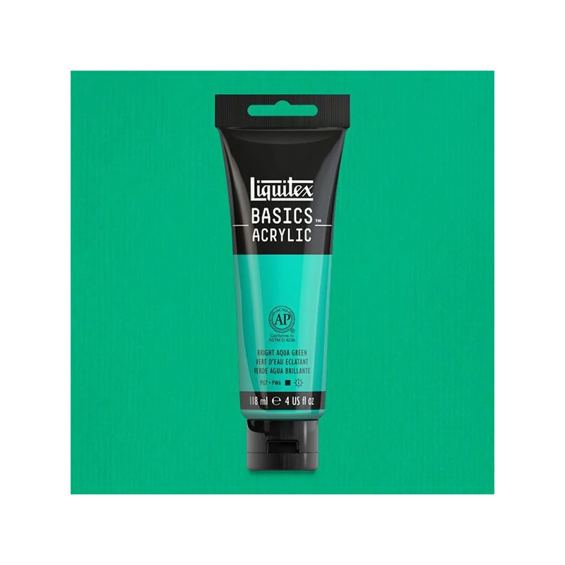 Liquitex Basics akrilna boja, 118 ml - 660, aqua green bright