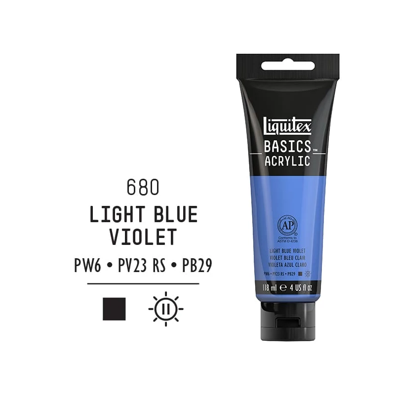 Liquitex Basics akrilna boja, 118 ml - 680, blue violet light