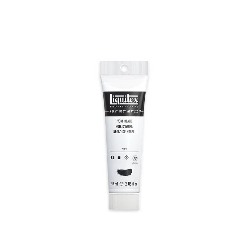 Liquitex Heavy Body akrilna boja, 59 ml - 244, ivory black