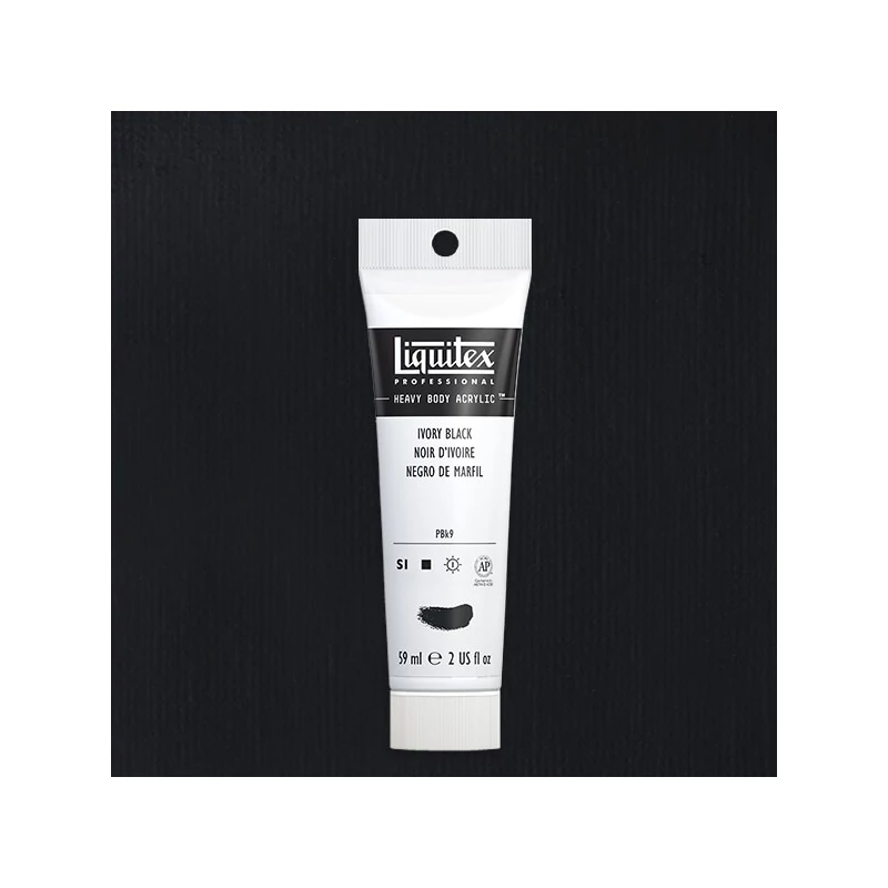 Liquitex Heavy Body akrilna boja, 59 ml - 244, ivory black