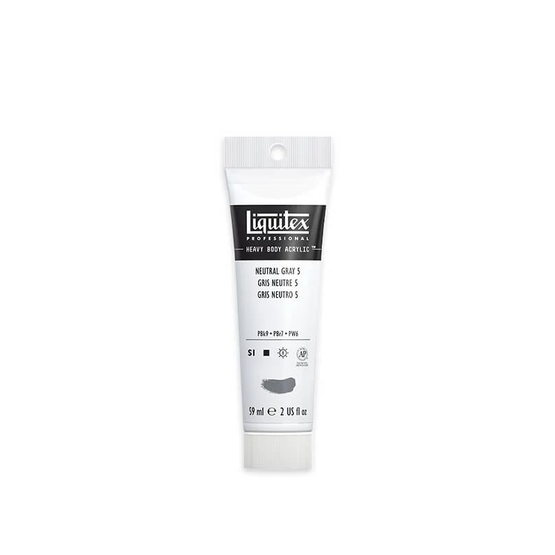 Liquitex Heavy Body akrilna boja, 59 ml - 599, neutral gray value 5/mixing gray