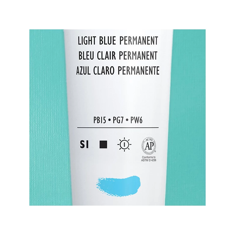 Liquitex Heavy Body akrilna boja, 59 ml - 770, light blue permanent