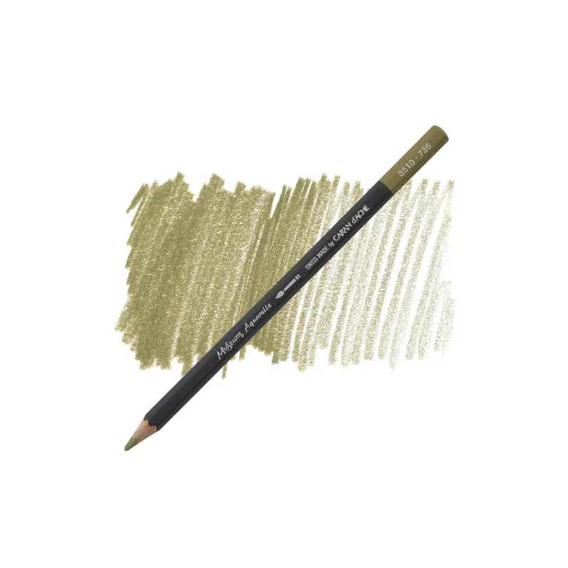 Caran d'Ache Museum akvarel olovka - 736, brown olive 50%