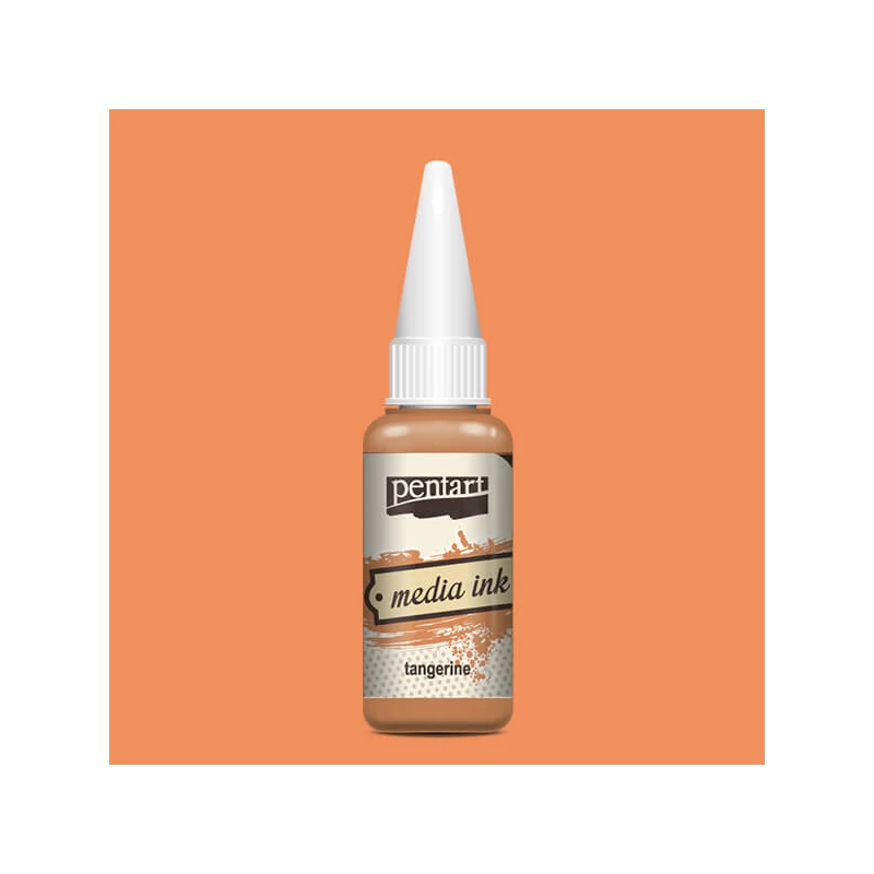 Tinta Pentart Media, tinta boja, 20 ml - mandarina