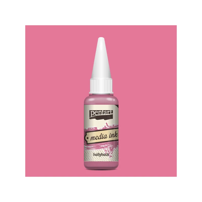 Tinta Pentart Media, tinta boja, 20 ml - sljez