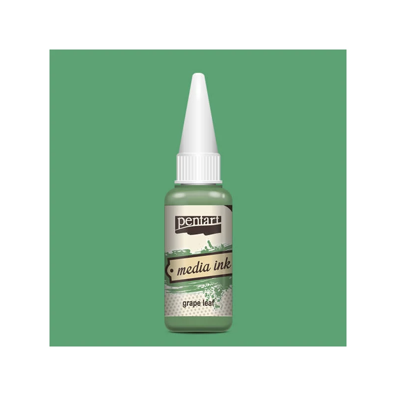 Pentart Media tinta, tuš boja, 20 ml - list grožđa