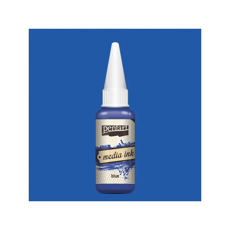 Tinta Pentart Media, tinta boja, 20 ml - plava