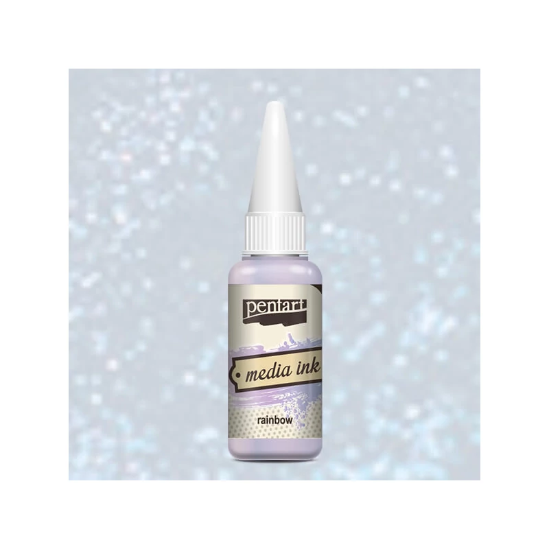 Pentart Media ink, tuš boja, 20 ml - duga