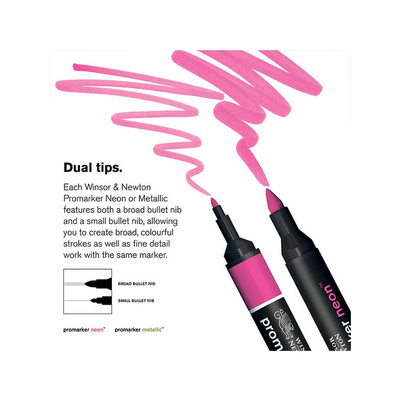 ProMarker dvostrani flomaster set - 6 kom, neon