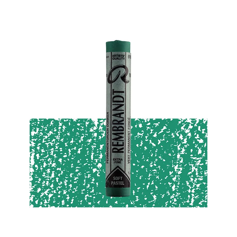 Rembrandt praškasta pastelna kreda - 619.5, permanent green deep